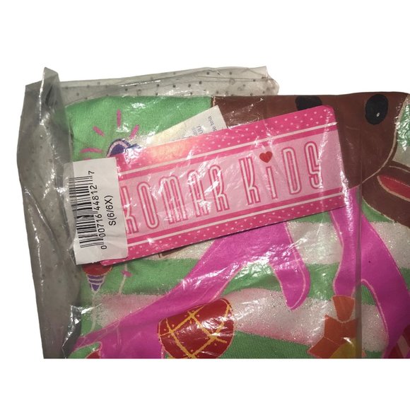 Komar Kids - Girls Christmas Pajamas - Reindeer with ornaments on antlers - Picture 3 of 4